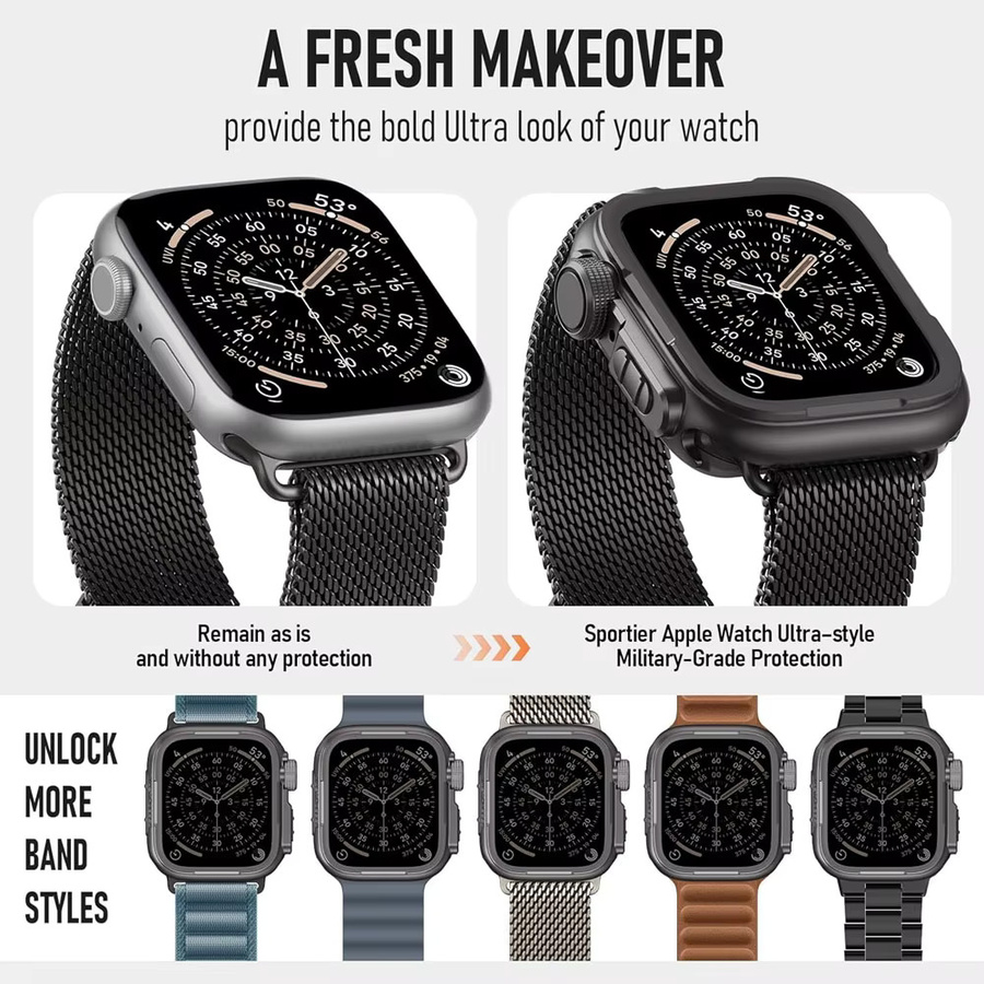 Apple Metallgehäuse für Apple Watch, Titan, black, Unisex - Bild 4