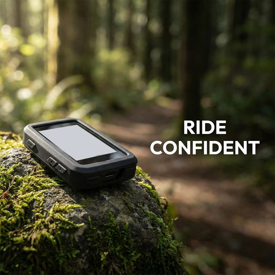 Silikon-Schutzhülle in Schwarz für BiNavi Air GPS Fahrradcomputer mit Display-Schutzfolie - Bild 6