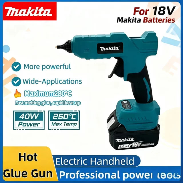 Makita Akku Heißklebepistole für Profis in Petrol - Bild 1