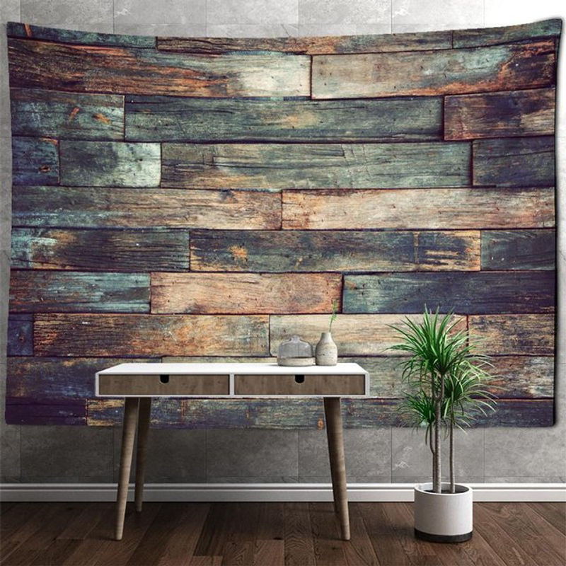 Super Six Wandtapiserie im Bohemian Stil mit abstraktem Landschaftsmotiv, mehrfarbig, Textil, B: 95 cm, H: 70 cm - Bild 1