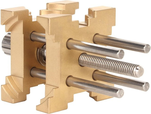 Uhrwerkhalter Messing, verstellbar, beige - Bild 1