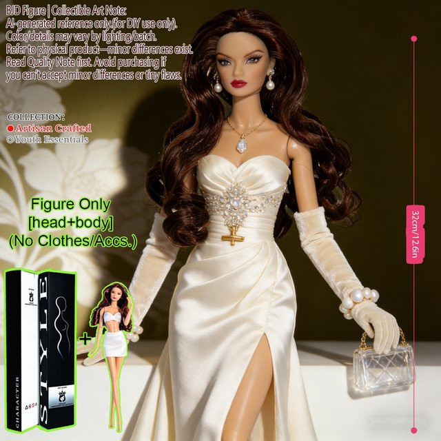 BJD Supermodel-Puppe, 1/6 Maßstab, 12 Gelenke, weiß, Sammlerstück - Bild 1