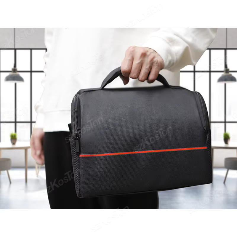 Wasserdichte DSLR Kamera Schultertasche in Schwarz für Canon, Nikon und Sony inklusive Objektivfach - Bild 3
