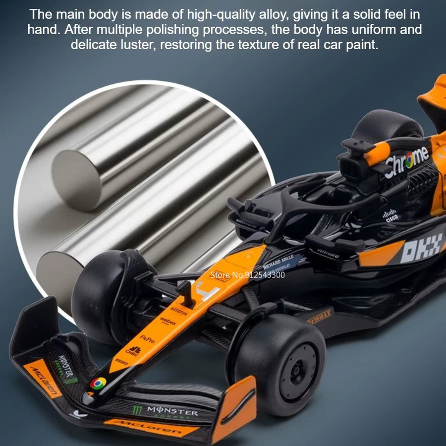 RMZ city Formel F1 Modellauto, 1:43, Metall, Gummi, Orange - Bild 3