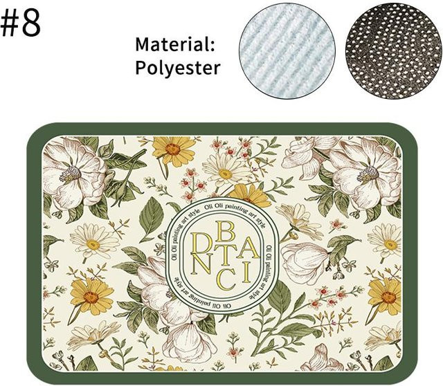 Saugfähige Abtropfmatte von Household supplies MH in Multicolour, schnell trocknende Geschirr-Abtropfunterlage für die Küche, B/B: 30 x 50 cm - Bild 1