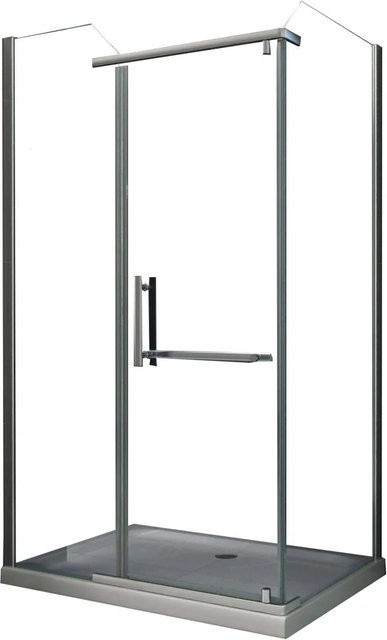 Glasdeals Duschkabine VITA Eckdusche mit 8 mm Glas und Easy-Clean-Beschichtung, Farbe Transparent/Silber, B: 120 cm, T: 90 cm, H: 195 cm - Bild 1