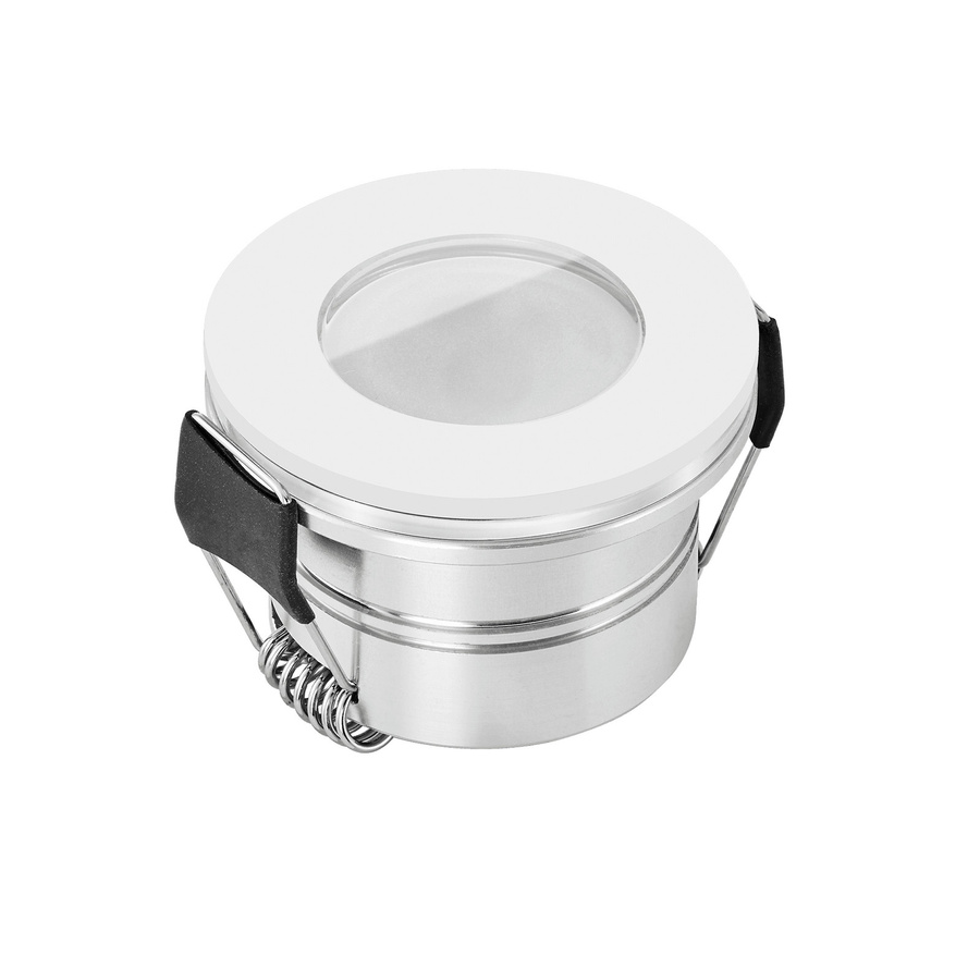 StarLED Mini-Einbaustrahler Sonne & Mond, weiß, 3,3W, DC 24V, dimmbar, IP44, Aluminium - Bild 1
