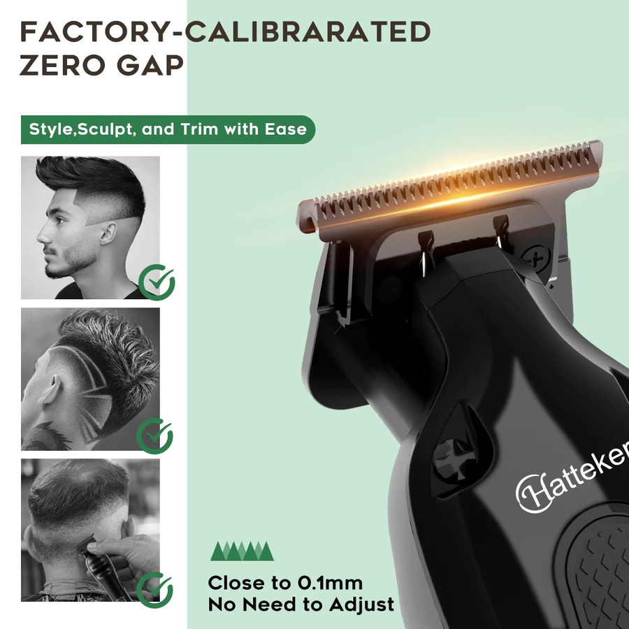 Hatteker Professional Hair Clippers Set, Zero-Gap T-Blade Trimmer, Unisex - Bild 4