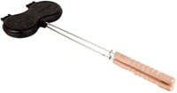 Petromax Burgereisen BG-IRON Gusseiserne Burgerpresse mit Holzgriff in Schwarz - Bild 1