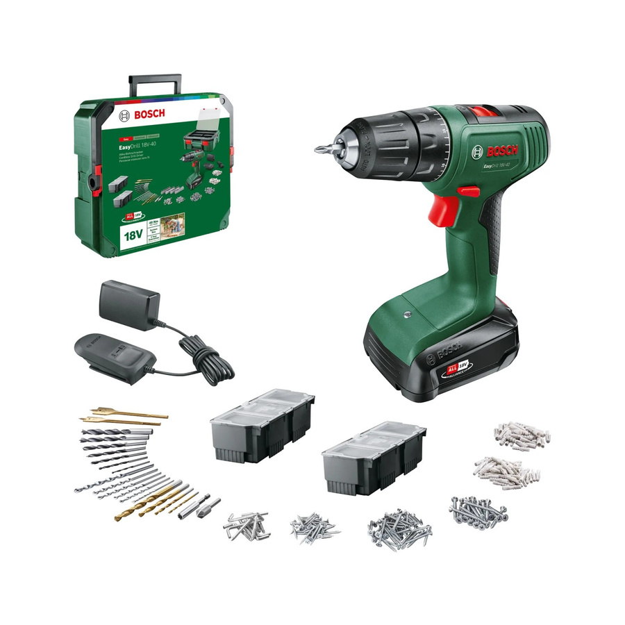 Bosch Akku-Bohrschrauber EasyDrill 18V-40 in der SystemBox mit Akku und Ladegerät, grün-schwarz - Bild 3
