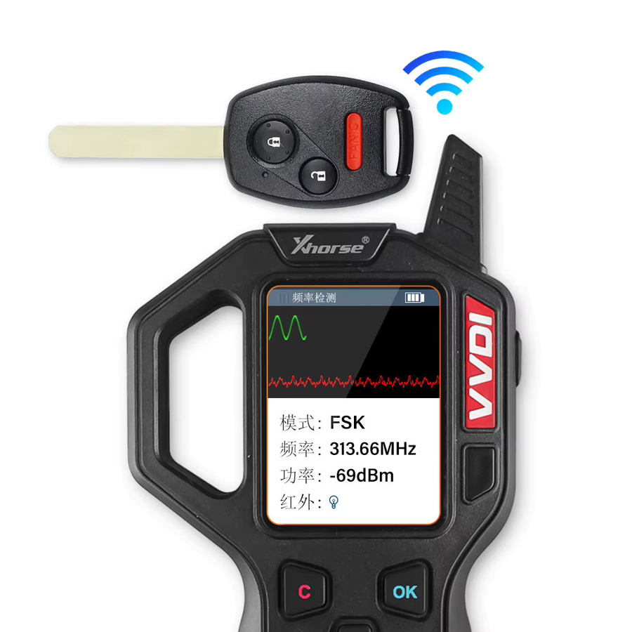 KEYYOU Auto Fernbedienung Schlüssel für Honda CR-V Accord Element Pilot HR-V City Jazz Odyssey Fleed, 313,8/433 MHz ID46, Schwarz - Bild 3