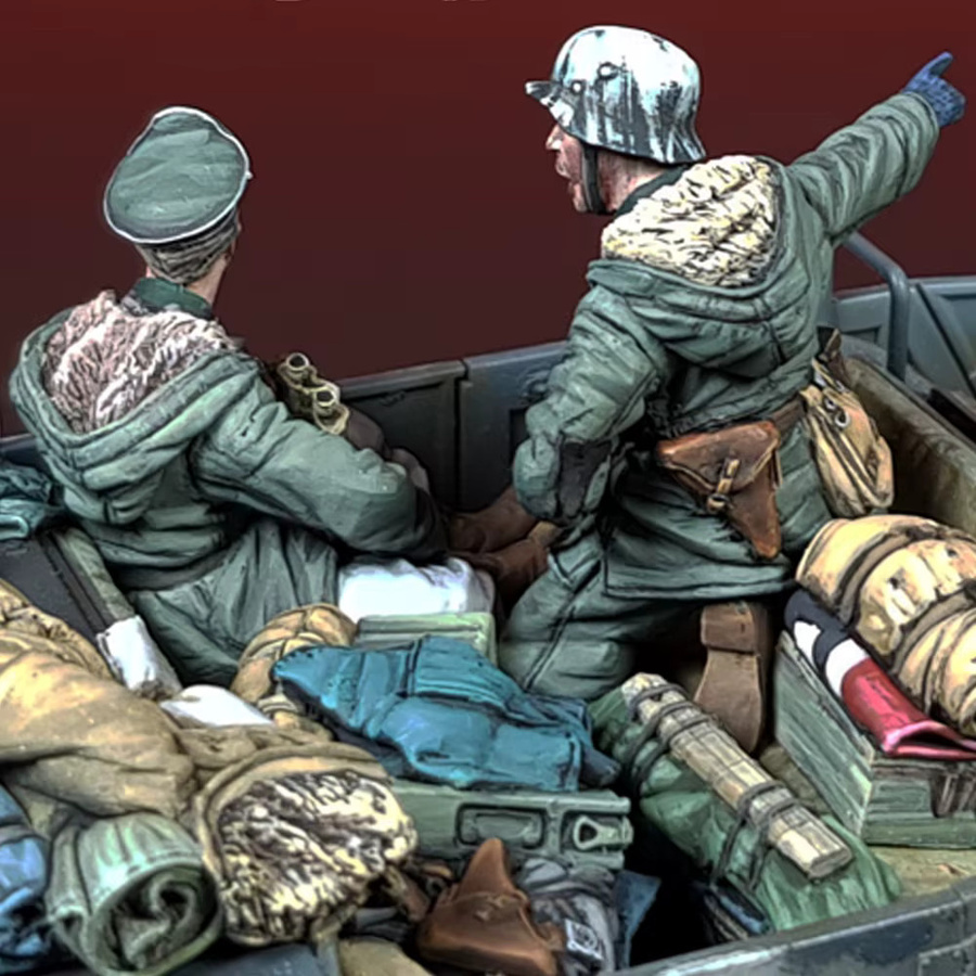 ZKBOZK Soldat, Resin-Modellfigur, Militär, 1:35, unmontierter und unbemalter Bausatz - Bild 2