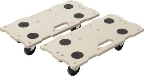 Wolfcraft Möbel-Transportroller mit 8 Lenkrollen, Farbe: beige, B/T/H: 59,0 x 29,0 x 12,0 cm, Traglast max.: 200 kg - Bild 1