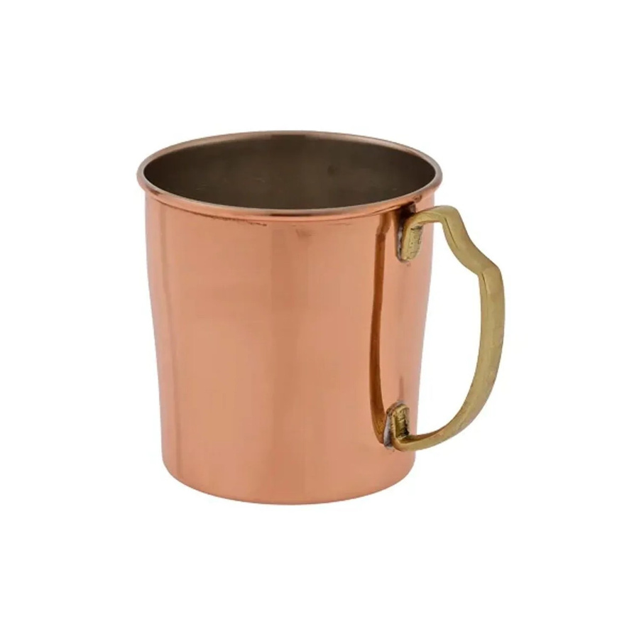 Ich-Zapfe Bierkrug Bierseidel Kupfer-Zinn in Gold und Orange, 0,55 l - Bild 2