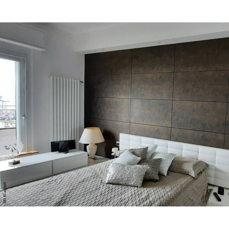 DECOSA Wandpaneel in Anthrazit mit Steinoptik aus Styropor, B/H/T: 50 x 50 x 0,3 cm - Bild 3