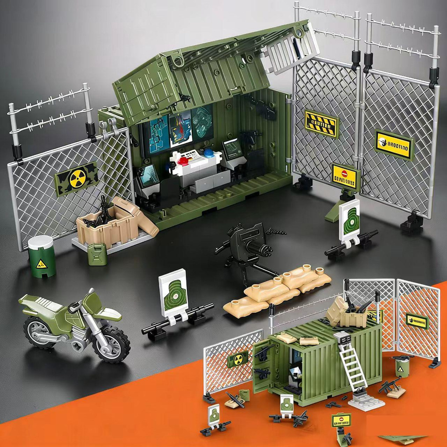 Bai Fen Bai dolls and toys Armee-Kampfbasis, Bausteine Set, ab 14 Jahre - Bild 1