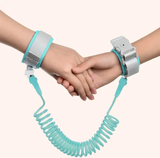 Sicherheitsleine für Säuglinge und Kleinkinder mit Armband und 2 Meter langem Sicherheitsgurt in Pink - Bild 1