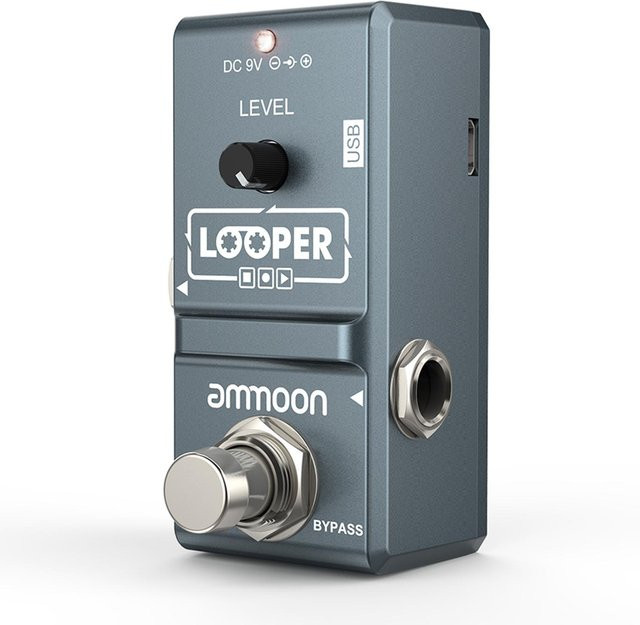 ammoon AP-09 Nano Loop E-Gitarren-Effektpedal Looper mit True Bypass und unbegrenzten Overdubs in Grau - Bild 1