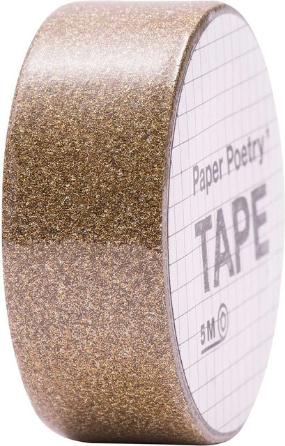Rico Design Paper Poetry Glitter Washi Tape in Kupfer, Breite: 1,5 cm, Länge: 5 m - Bild 1