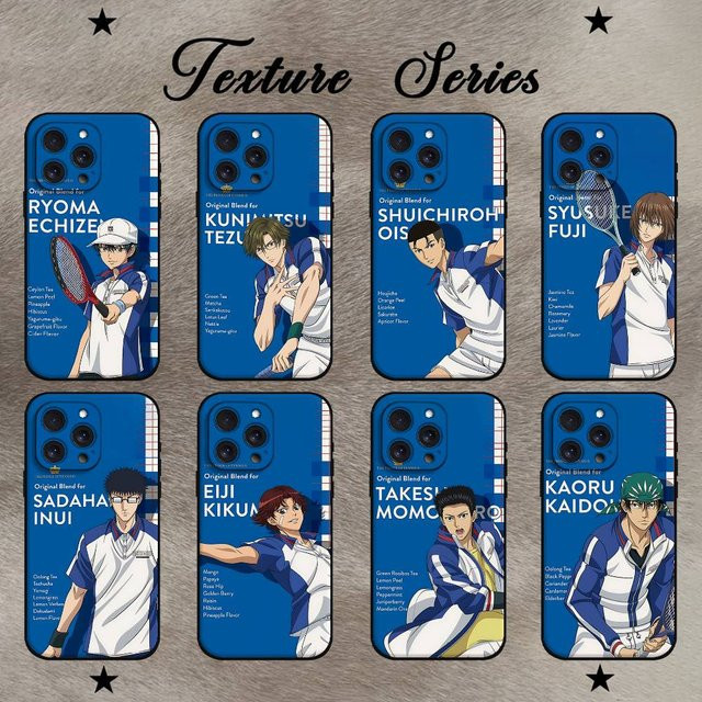 Mesuca Handyhülle The Prince Of Tennis für iPhone 11 bis 17 Pro Max Plus Mini in Blau aus weichem TPU - Bild 1