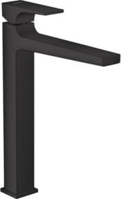 Hansgrohe Metropol Waschtisch-Einhebelmischer in Mattschwarz mit Push-Open-Abfluss - Bild 1