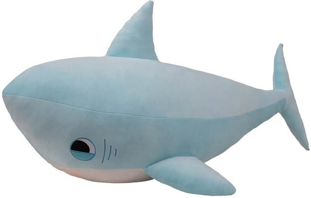 Yiran toy Kawaii Haifisch Plüschtier, Blau, ab 14 Jahre - Bild 1