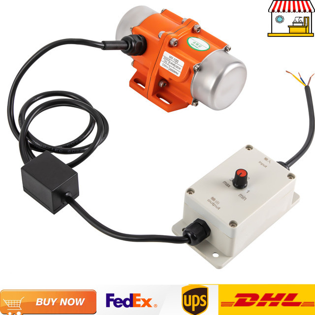 Bymaocar Einphasiger Betonrüttelmotor mit Drehzahlregler, 30 W oder 100 W, 3000 U/min, asynchroner Wechselstrom-Vibrationsmotor - Bild 1