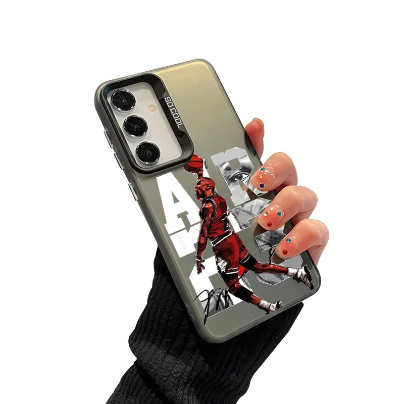 Basketball-Spieler Handyhülle für Samsung Galaxy A56 A55 A54 A36 A35 A34 A26 A25 A24 A16 A15 A14 in Weiß aus hartem PC und TPU - Bild 2