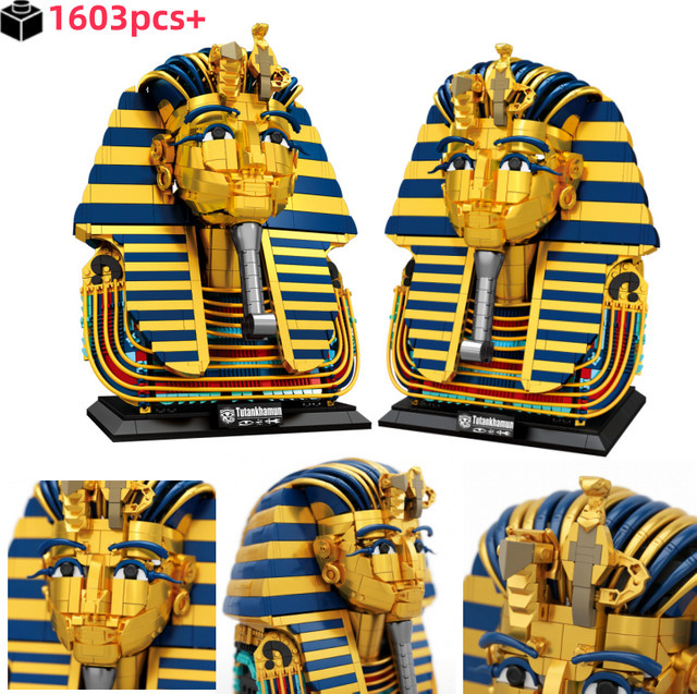 HUATEC Ägyptische Pharao Goldene Maske, Bauklötze, Modellbausatz - Bild 1