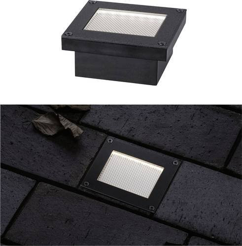 Paulmann Domenic Solar-Bodeneinbauleuchte in Schwarz mit warmweißem LED-Licht - Bild 1
