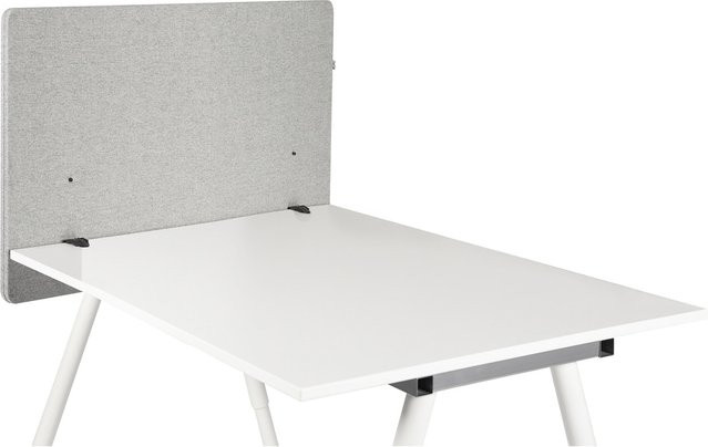 hjh OFFICE Tischtrennwand FLEXMIUT D SIDE aus Kunststoff und Stoff - Bild 1