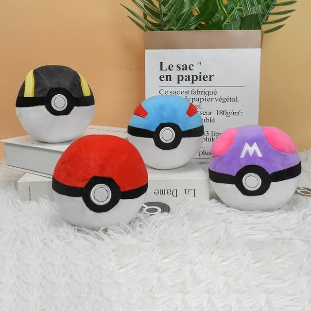 Potdemiel Pokémon Master Ball Great Ball Ultra Ball, Plüschtiere, Rucksack-Anhänger - Bild 1