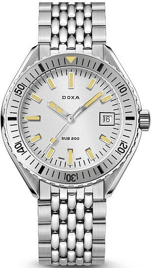 Doxa SUB200 Searambler Armbanduhr, Automatik, Edelstahl, 42 mm, Silber, Unisex - Bild 1