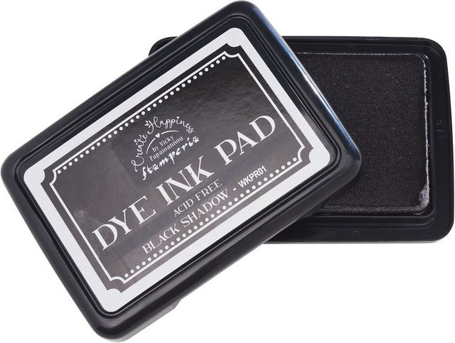 Stamperia Dye Ink Pad Black Shadow in Schwarz - Bild 1