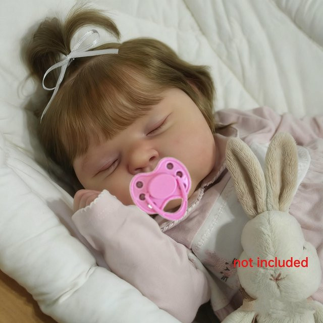 BZDOLL 3D-Bemalte Puppe, Reborn Baby Schlafpuppe, 50 cm - Bild 1