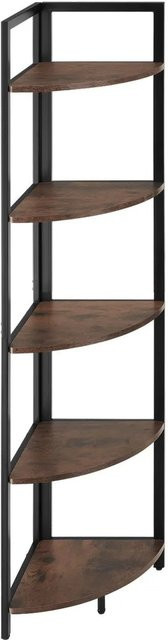 tectake Eckregal Industrial Style in Holzoptik mit 5 Ebenen, B/T/H: 30 x 30 x 150 cm - Bild 2