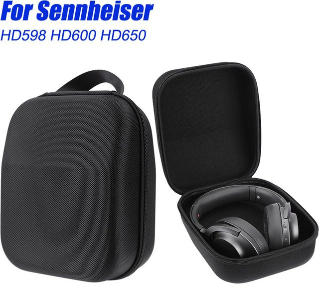 Sennheiser Hard Shell Storage Case für HD598 HD600 HD650 Kopfhörer in Schwarz - Bild 1