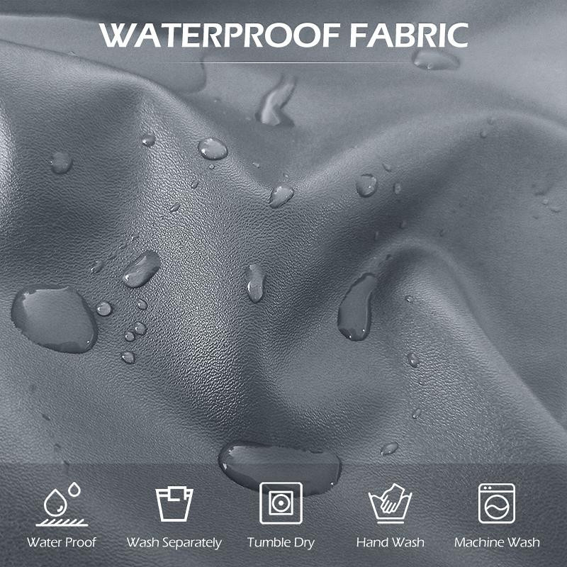 Wasserdichter Liegestuhlbezug mit Tasche von YZFZP für 1 Sitzer, beige, rutschfest und wasserabweisend aus Polyester - Bild 2
