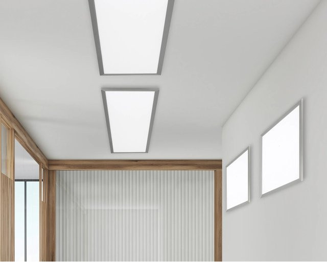 Trio LED-Deckenleuchte Phoenix in Nickel matt und Weiß, quadratisch, dimmbar, B/T/H: 62 x 62 x 3 cm - Bild 1