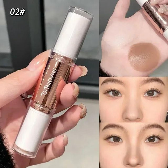 OTRESS Highlighter & Bronzer Stick, dunkelbraun, Satin - Bild 1
