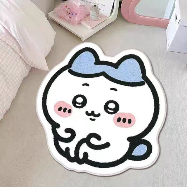 Chiikawa Hachiware Usagi Plüsch-Teppich rutschfeste Bodenmatte für Wohnzimmer, Schlafzimmer, Badezimmer und Auto - Bild 1