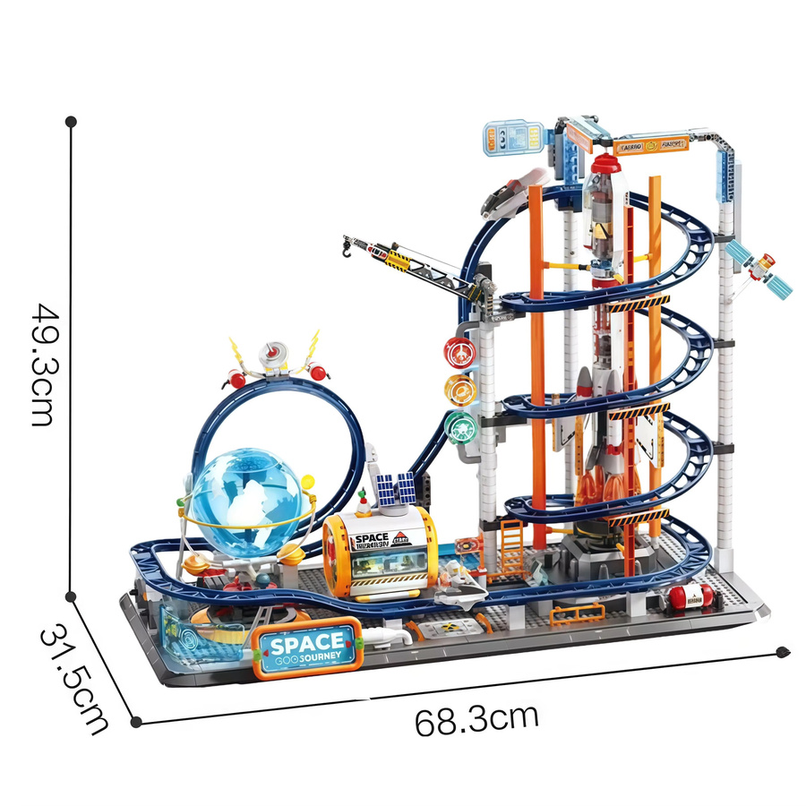 Keeppley Star Rail Shuttle Achterbahn, Kinderpuzzle Bausatz, ab 8 Jahren - Bild 5