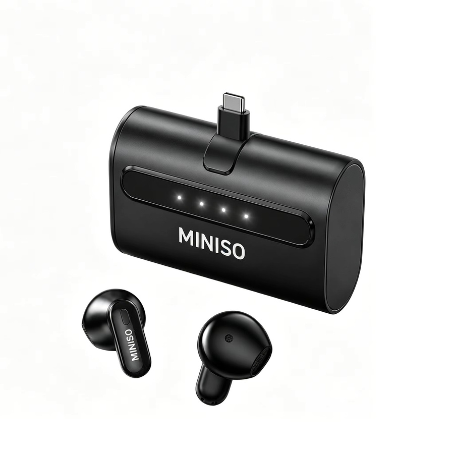 MINISO MS123 Kabellose Bluetooth In-Ear Ohrhörer in Schwarz mit 50 Stunden Akkulaufzeit - Bild 5