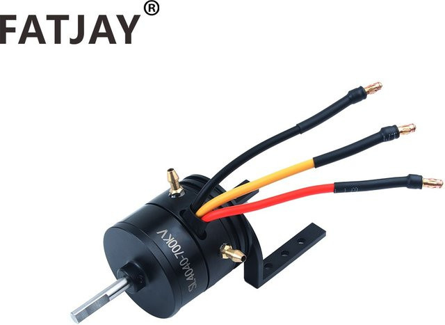 FATJAY RC Hobby SL4040-700KV Bürstenloser Motor, Wasserkühlung, Metall, Schwarz - Bild 1