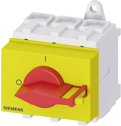 Siemens Lasttrennschalter 3-polig 63 A 690 V/AC Rot Gelb 35 mm² 3LD25300TK13 - Bild 1
