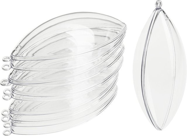 VBS Acrylform Spindel transparent zum Aufhängen für Weihnachten B/H/T: 4,0 x 10,0 x 6,0 cm - Bild 1