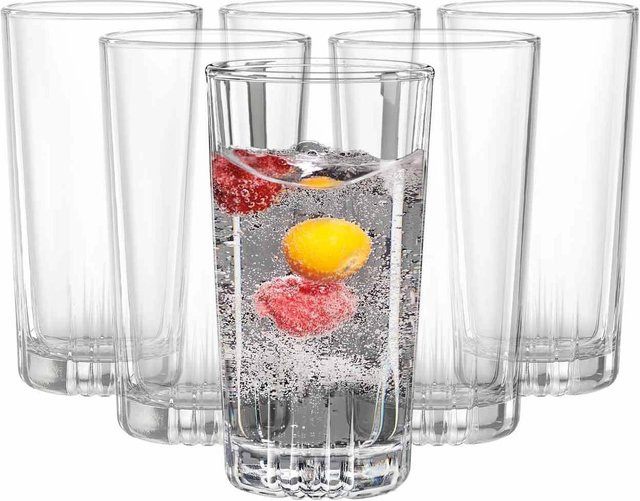 Ritzenhoff & Breker Longdrinkgläser Macau Tumbler aus Glas, transparent, 6er Set, 385 ml - Bild 1
