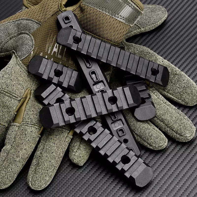 WADSN Taktisches Nylon-Kunststoff-Picatinny-Schienen-Set, 6-teiliges Set, M-Lok Keymod 20 mm, Zubehör für Airsoft-Spielzeugpistole - Bild 1