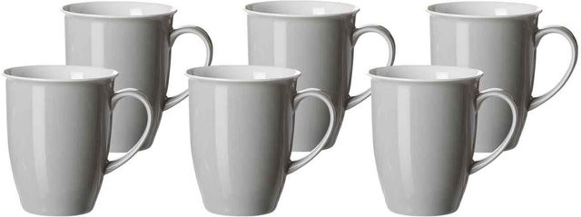 Ritzenhoff & Breker Kaffeebecher Doppio aus Porzellan, Weiß, 6er Set, 320 ml - Bild 1