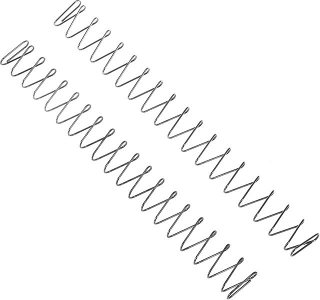 Quadratische flache Federdruckfeder von ZLinKJ in Silber mit 1,0 mm Drahtdurchmesser - Bild 1